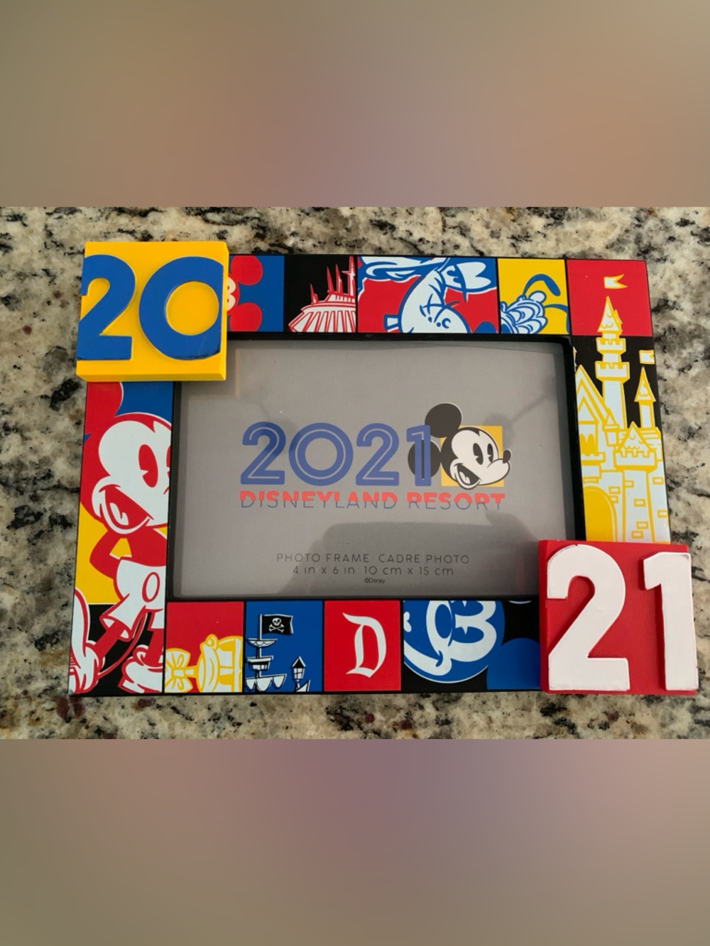 Disney 2021 Multicolor Disneyland Resort Picture Frame